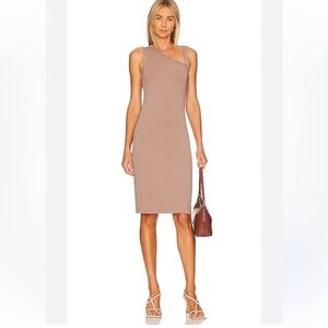 New REVOLVE Bobi Modal Jersey Tank Dress Sz M Java Money Neutrals Money Minimal